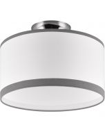 LED Plafondlamp - Plafondverlichting - Trion Colmino - E27 Fitting - 1-lichts - Vierkant - Mat Wit - Aluminium