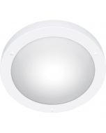 LED Plafondlamp - Trion Condi - Opbouw Rond - Spatwaterdicht IP44 - E27 Fitting - Mat Wit Aluminium - Ø310mm