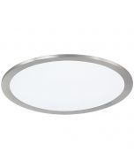 LED Plafondlamp WiZ - Trion Givon - 15W - Aanpasbare Kleur - Dimbaar - Afstandsbediening - Rond - Mat Nikkel - Aluminium