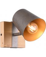 LED Plafondspot - Trion Trompo - E14 Fitting - 1-lichts - Rond - Oud Brons - Aluminium