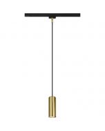 LED Railverlichting - Hanglamp - Trion Dual Monla - 2 Fase - GU10 Fitting - Rond - Mat Goud - Aluminium