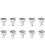 LED Spot 10 Pack - GU10 Fitting - Dimbaar - 6W - Helder/Koud Wit 6400K