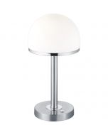 LED Tafellamp - Trion Berl - 4W - Warm Wit 3000K - 1-lichts - Dimbaar - Rond - Mat Nikkel - Aluminium