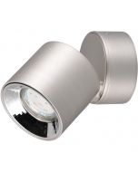 LED Wandlamp - Wandverlichting - Trion Lacarno - E14 Fitting - Rond - Mat Chroom - Aluminium