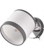 LED Wandlamp - Wandverlichting - Trion Lacarno - E14 Fitting - Rond - Mat Chroom - Aluminium