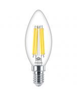 PHILIPS - LED Lamp E14 - MASTER Value LEDcandle E14 Filament Helder 3.4W 470lm - 927 Zeer Warm Wit 2700K - Beste Kleurweergave - Dimbaar | Vervangt 40W