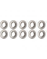 Spot Armatuur 10 Pack - GU10 Fitting - Inbouw Rond - Mat Chroom Aluminium - Kantelbaar Ø90mm