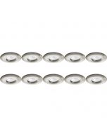 Spot Armatuur 10 Pack - Pragmi Luno Pro - GU10 Fitting - Waterdicht IP65 - Inbouw Rond - Mat Nikkel - Aluminium - Ø82mm