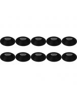 Spot Armatuur 10 Pack - Pragmi Pollon Pro - GU10 Fitting - Inbouw Rond - Mat Zwart - Aluminium - Verdiept - Ø82mm