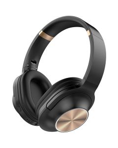 Koptelefoon - Aigi Moski - Draadloos - Bluetooth - On Ear - Zwart/Goud