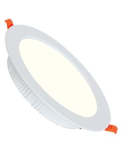 LED Downlight - Alexy - Inbouw Rond 12W - Natuurlijk Wit 4200K - Mat Wit Aluminium - Ø120mm