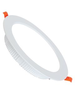 LED Downlight - Alexy - Inbouw Rond 8W - Helder/Koud Wit 6400K - Mat Wit Aluminium - Ø98mm