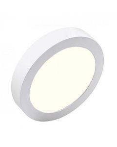 LED Downlight Pro - Aigi - Opbouw Rond 12W - Natuurlijk Wit 4000K - Mat Wit Aluminium - Ø177mm