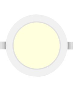 LED Downlight Pro - Aigi Trinko - Inbouw Rond 15W - Warm Wit 3000K - Mat Wit - Kunststof - Ø175mm