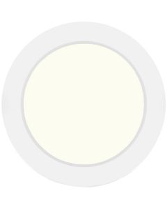 LED Downlight Slim Pro - Aigi Strilo - Opbouw Rond 6W - Warm Wit 3000K - Mat Wit - Kunststof