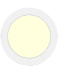 LED Downlight Slim Pro - Aigi Strilo - Opbouw Rond 6W - Warm Wit 3000K - Mat Wit - Kunststof