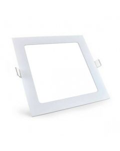 LED Downlight Slim - Aigi - Inbouw Vierkant 6W - Helder/Koud Wit 6000K - Mat Wit Aluminium - 115mm