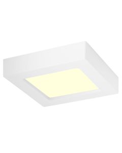 LED Downlight Slim Pro - Aigi Strilo - Opbouw Vierkant 6W - Warm Wit 3000K - Mat Wit - Kunststof