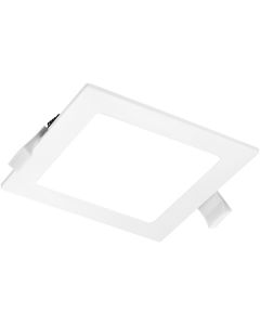 LED Downlight Slim Pro - Aigi Suno - Inbouw Vierkant 12W - Helder/Koud Wit 6000K - Mat Wit - Kunststof