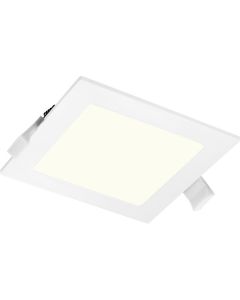 LED Downlight Slim Pro - Aigi Suno - Inbouw Vierkant 12W - Natuurlijk Wit 4000K - Mat Wit - Kunststof