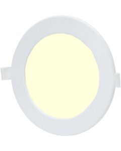 LED Downlight Slim 6 Pack - Inbouw Rond 3W - Natuurlijk Wit 4200K - Mat Wit Aluminium - Ø90mm