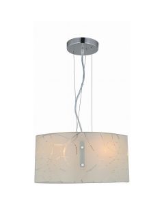 LED Hanglamp - Trion Bomela - E27 Fitting - Rond - Glans Chroom  - Aluminium