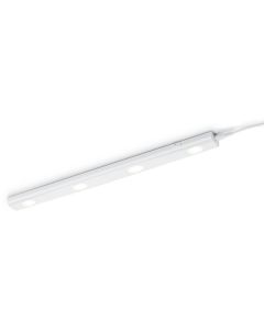 LED Keukenkast Verlichting - Trion Arigany - 4W - Warm Wit 3000K - 4-lichts - Rechthoek - Mat Wit