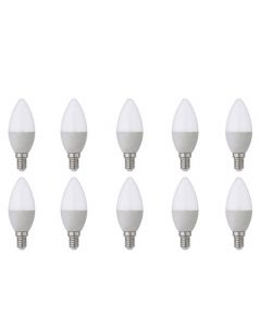 LED Lamp 10 Pack - E14 Fitting - 4W - Helder/Koud Wit 6400K