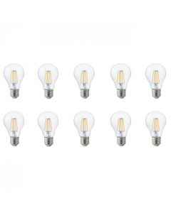 LED Lamp 10 Pack - Filament - E27 Fitting - 8W - Natuurlijk Wit 4200K