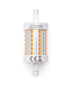 LED Lamp - Aigi Trunka - R7S Fitting - 8W - Helder/Koud Wit 6500K - Oranje - Glas