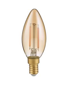 LED Lamp - Filament - Trion Limpo - E27 Fitting - 7W - Warm Wit 2700K - Glans Chroom - Glas