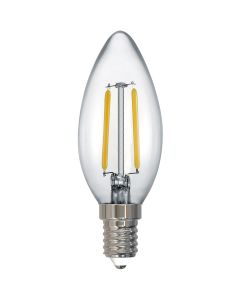 LED Lamp - Filament - Trion Limpo - E27 Fitting - 7W - Warm Wit 2700K - Glans Chroom - Glas