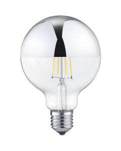 LED Lamp - Filament - Trion Limpo - E27 Fitting - 7W - Warm Wit 2700K - Glans Chroom - Glas