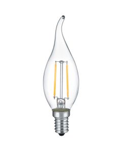 LED Lamp - Filament - Trion Limpo - E27 Fitting - 7W - Warm Wit 2700K - Glans Chroom - Glas