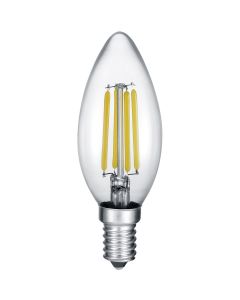 LED Lamp - Kaarslamp - Filament - E14 Fitting - 6W Dimbaar - Warm Wit 2700K