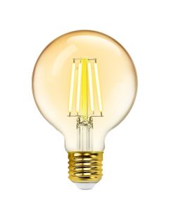 CALEX - LED Lamp - Globe - Filament G125 - E27 Fitting - Dimbaar - 4W - Warm Wit 2100K - Amber