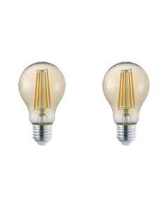 LED Lamp - Filament - Trion Limpo - E27 Fitting - 7W - Warm Wit 2700K - Glans Chroom - Glas