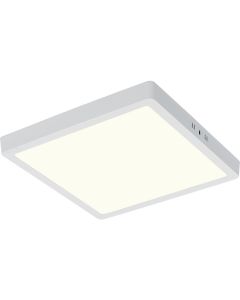 LED Paneel - 30x30 Natuurlijk Wit 4200K - 28W Opbouw Vierkant - Mat Wit - Flikkervrij