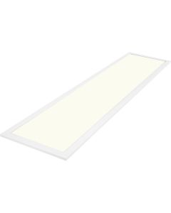 LED Paneel - Aigi - 30x120 Natuurlijk Wit 4000K - 40W Inbouw Rechthoek - Mat Wit - Aluminium 