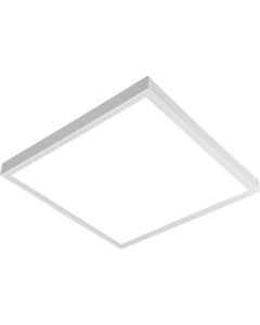 LED Paneel - Aigi Limno Slim - 60x60 - Helder/Koud Wit 6500K - 32W - Smart LED - Slimme LED - Dimbaar - Opbouw Vierkant - Mat Wit - Flikkervrij