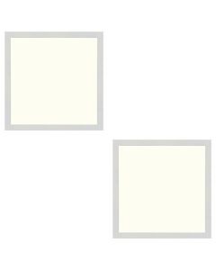 LED Paneel Slim 2 Pack - 30x30 Natuurlijk Wit 4200K - 24W Inbouw Vierkant - Mat Wit - Flikkervrij