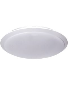 LED Plafondlamp - Aigi Ashly - Opbouw Rond 18W - Warm Wit 3000K - Mat Wit - Aluminium