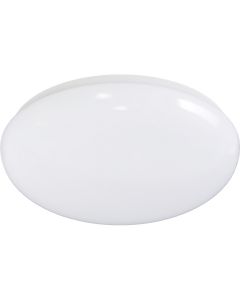 LED Plafondlamp - Aigi Monilo - Opbouw Rond - 18W - Aanpasbare Kleur - Mat Wit - Staal 