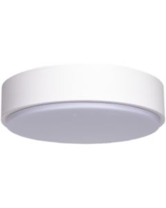 LED Plafondlamp - Aigi Santi - Opbouw Rond 20W - Warm Wit 3000K - Mat Wit - Aluminium