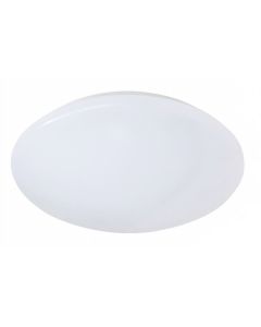 LED Plafondlamp - Badkamerlamp - Trion Paula - 15W - Spatwaterdicht IP44 - Warm Wit 3000K - Rond - Mat Wit - Kunststof