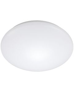 LED Plafondlamp met Bewegingssensor - Strum - 24W - Opbouw Rond - Natuurlijk Wit 4200K - 360° - Mat Wit - Aluminium