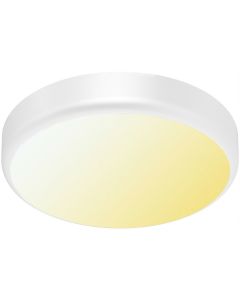 LED Lamp met Bewegingssensor - Opbouw Ovaal - 360° - E27 - Mat Wit Kunststof