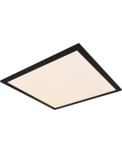 LED Plafondlamp - Plafondverlichting - Trion Zonin - 17W - Warm Wit 3000K - Vierkant - Mat Wit - Aluminium