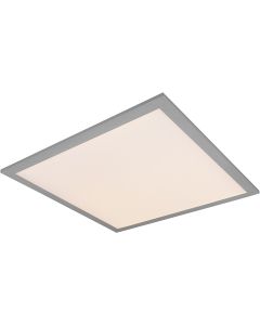 LED Plafondlamp - Plafondverlichting - Trion Zonin - 17W - Warm Wit 3000K - Vierkant - Mat Wit - Aluminium