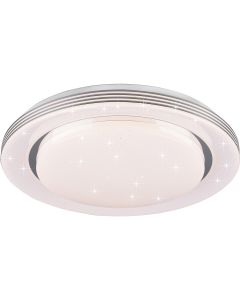 LED Plafondlamp - Plafondverlichting - Trion Atras - 22W - Aanpasbare Kleur - Rond - Mat Wit - Kunststof